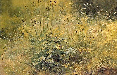 Herbs, 1892 | Ivan Shishkin | Painting Reproduction
