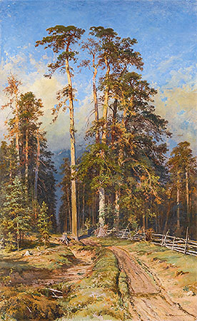 Pine Forest, 1897 | Ivan Shishkin | Gemälde Reproduktion