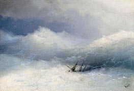 The Shipwreck, Undated by Aivazovsky | Painting Reproduction