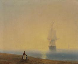 The Return, undated by Aivazovsky | Painting Reproduction