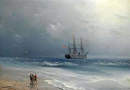 Calm Waters, 1875 by Aivazovsky | Painting Reproduction