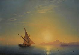 Sunset Over Ischia, 1857 by Aivazovsky | Painting Reproduction