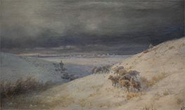Winter, 1895 by Aivazovsky | Painting Reproduction