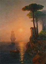 Foggy Morning in Italy, 1864 by Aivazovsky | Painting Reproduction