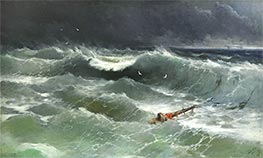 Storm on the Sea of Azov, 1886 by Aivazovsky | Painting Reproduction