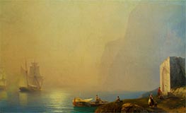 Early Morning by the Sea, 1850s by Aivazovsky | Painting Reproduction