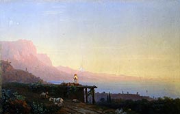 Nacht im Süden. Krim, 1848 von Aivazovsky | Gemälde-Reproduktion