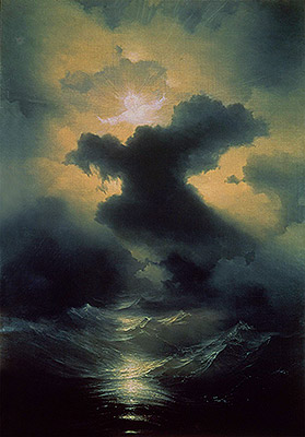 Chaos. Die Erschaffung der Welt, 1841 | Aivazovsky | Gemälde Reproduktion