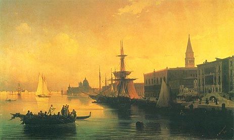 Venedig, 1842 von Aivazovsky | Gemälde-Reproduktion