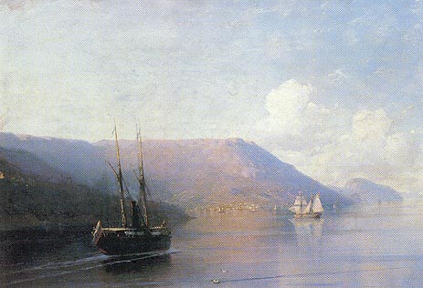 The Crimean Coast, 1886 | Aivazovsky | Painting Reproduction