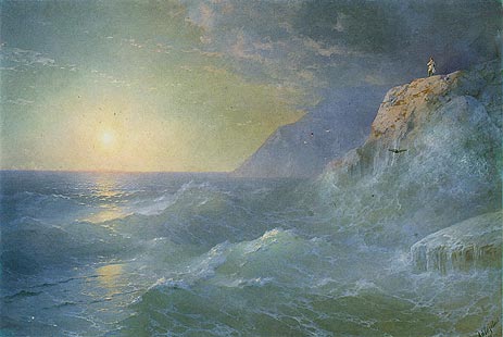 Napoleon auf Sankt Helena, 1897 von Aivazovsky | Gemälde-Reproduktion