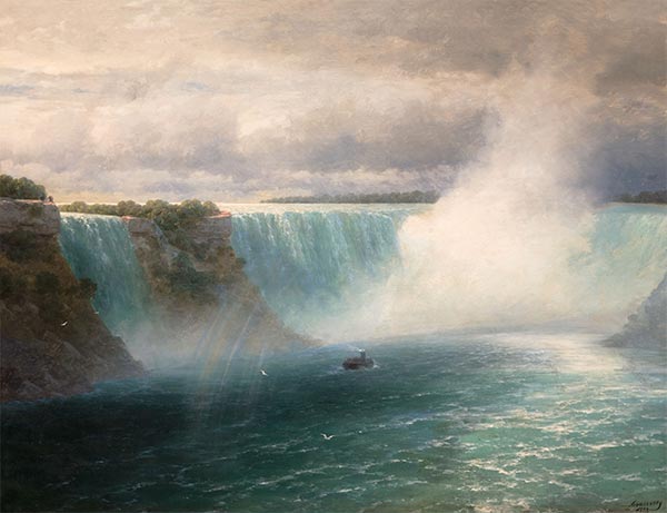 Niagarafälle, 1893 von Aivazovsky | Gemälde-Reproduktion