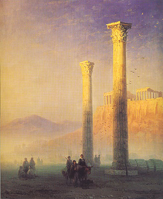 The Acropolis in Athens, 1883 | Aivazovsky | Painting Reproduction