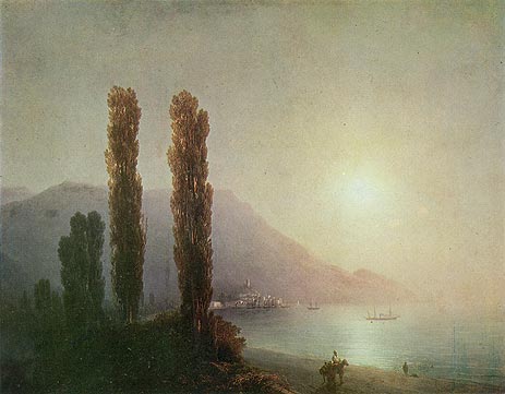 Sunrise in Yalta, 1878 | Aivazovsky | Painting Reproduction