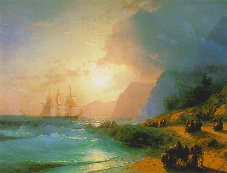 On the Island of Crete, 1867 | Aivazovsky | Painting Reproduction