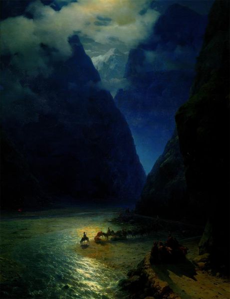 Daryal-Schlucht | Aivazovsky | Gemälde Reproduktion
