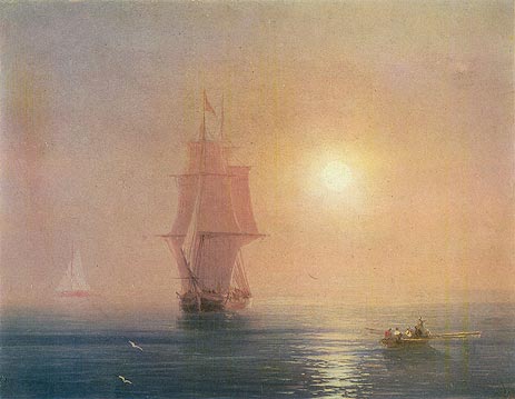 Das Meer, 1878 von Aivazovsky | Gemälde-Reproduktion