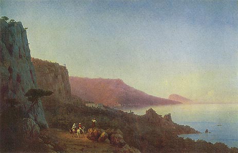 Abend auf der Krim, 1848 von Aivazovsky | Gemälde-Reproduktion