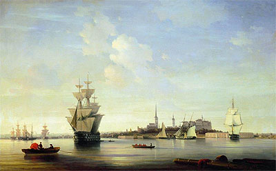 Revel (heute Tallinn), 1844 von Aivazovsky | Gemälde-Reproduktion