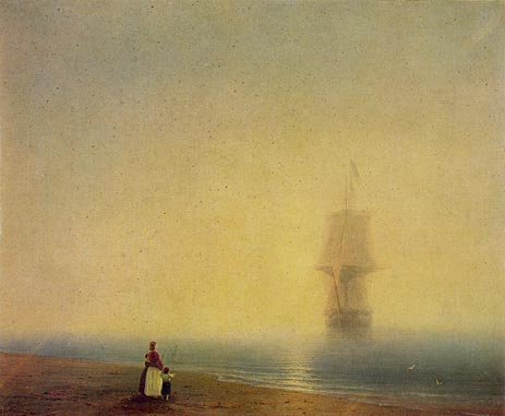 Morgen auf dem Meer, 1849 von Aivazovsky | Gemälde-Reproduktion