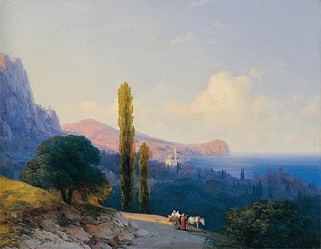 The Coast of the Dardanelles, 1860 | Aivazovsky | Painting Reproduction