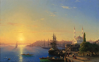 View of Constantinople and the Bosphorus | Aivazovsky | Painting Reproduction