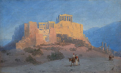 Ansicht der Akropolis, n.d. von Aivazovsky | Gemälde-Reproduktion