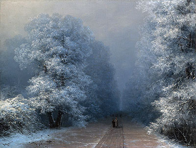 Winter Landscape, 1881 | Aivazovsky | Painting Reproduction