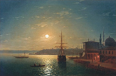 Goldenes Horn, Türkei, 1845 von Aivazovsky | Gemälde-Reproduktion