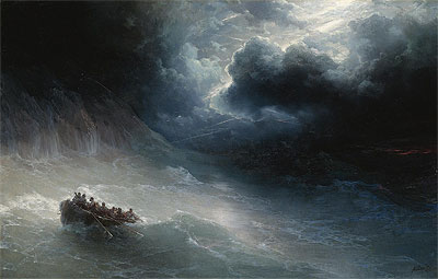 The Wrath of the Seas, 1886 | Aivazovsky | Painting Reproduction