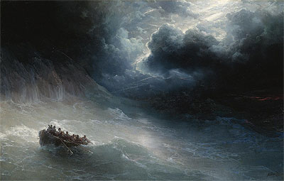 Der Zorn des Meeres, 1886 von Aivazovsky | Gemälde-Reproduktion