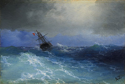 Marine, n.d. von Aivazovsky | Gemälde-Reproduktion