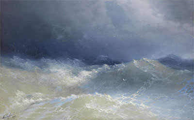 Among the Waves, 1898 | Aivazovsky | Painting Reproduction
