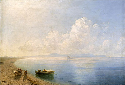 Stilles Wasser, 1880 von Aivazovsky | Gemälde-Reproduktion