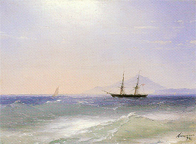 View of Ischia, 1874 | Aivazovsky | Painting Reproduction