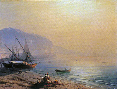 The Sea Shore, 1874 | Aivazovsky | Painting Reproduction