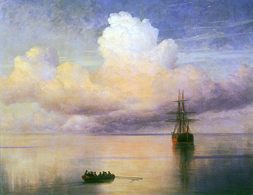 Calm Sea, 1872 | Aivazovsky | Painting Reproduction
