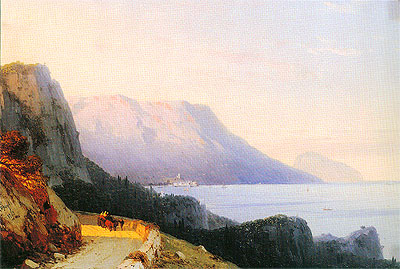 Ayu Dag in the Crimea, 1863 | Aivazovsky | Gemälde Reproduktion