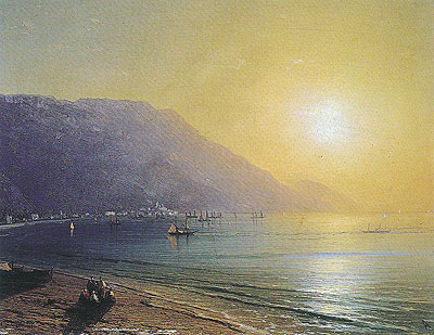The Crimean Coast with Ayu Dag behind, n.d. | Aivazovsky | Painting Reproduction