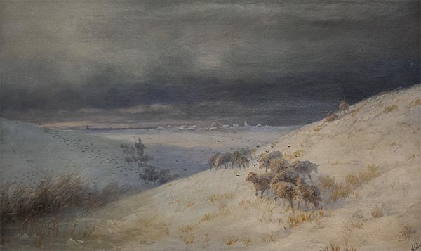 Winter, 1895 | Aivazovsky | Gemälde Reproduktion