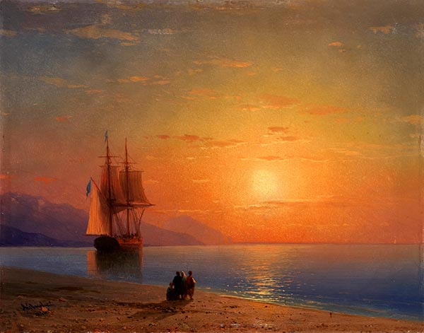 Sea, 1864 | Aivazovsky | Painting Reproduction