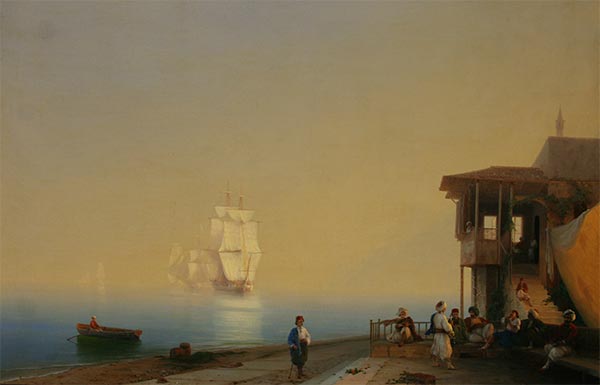 Ufer der Oststadt, 1852 | Aivazovsky | Gemälde Reproduktion