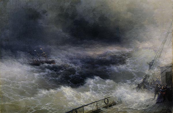 Ozean, 1896 | Aivazovsky | Gemälde Reproduktion