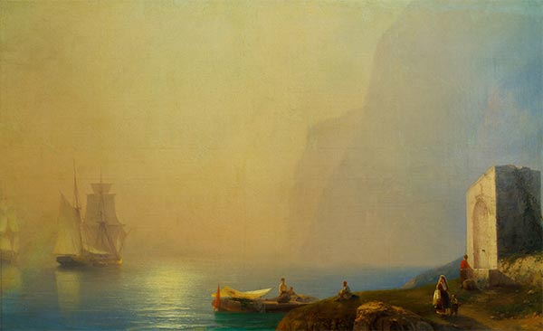Early Morning by the Sea, 1850s | Aivazovsky | Painting Reproduction