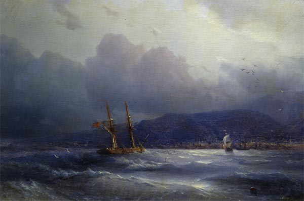 Trapezunt vom Meer aus | Aivazovsky | Gemälde Reproduktion