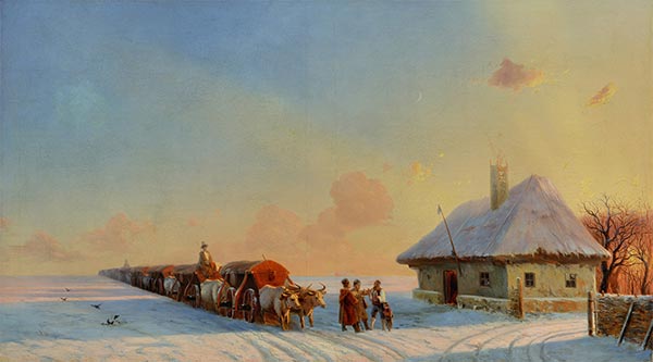 Chumaks in Little Russia, 1850s | Aivazovsky | Painting Reproduction