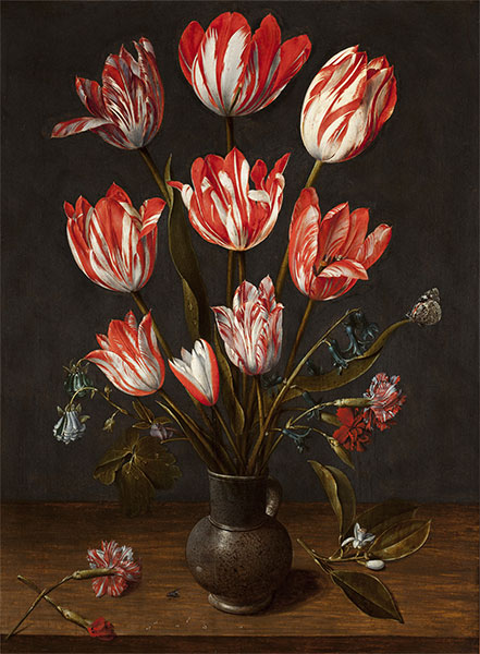 Tulpen in Vase, c.1610 | Jacob van Hulsdonck | Gemälde Reproduktion