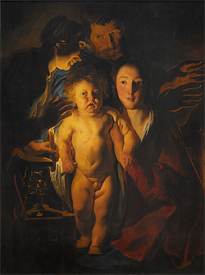 The Holy Family, Undated | Jacob Jordaens | Gemälde Reproduktion