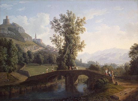 View of Montesarchio, 1791 | Philippe Hackert | Painting Reproduction