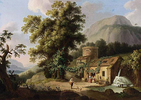 View of the Copper-Mill in Vietri, c.1773 | Philippe Hackert | Gemälde Reproduktion